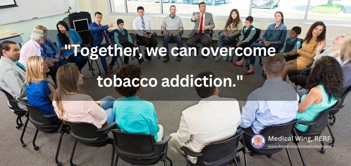 "Together, we can overcome tobacco addiction."